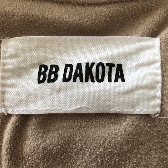 BB Dakota soft suede-like tan waterfall jacket size XS - Picture 2 of 8